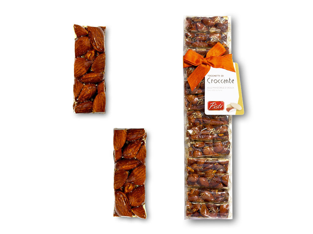 Tocchetti di Croccante alla Mandorla di Sicilia in astuccio | Pisti Shop