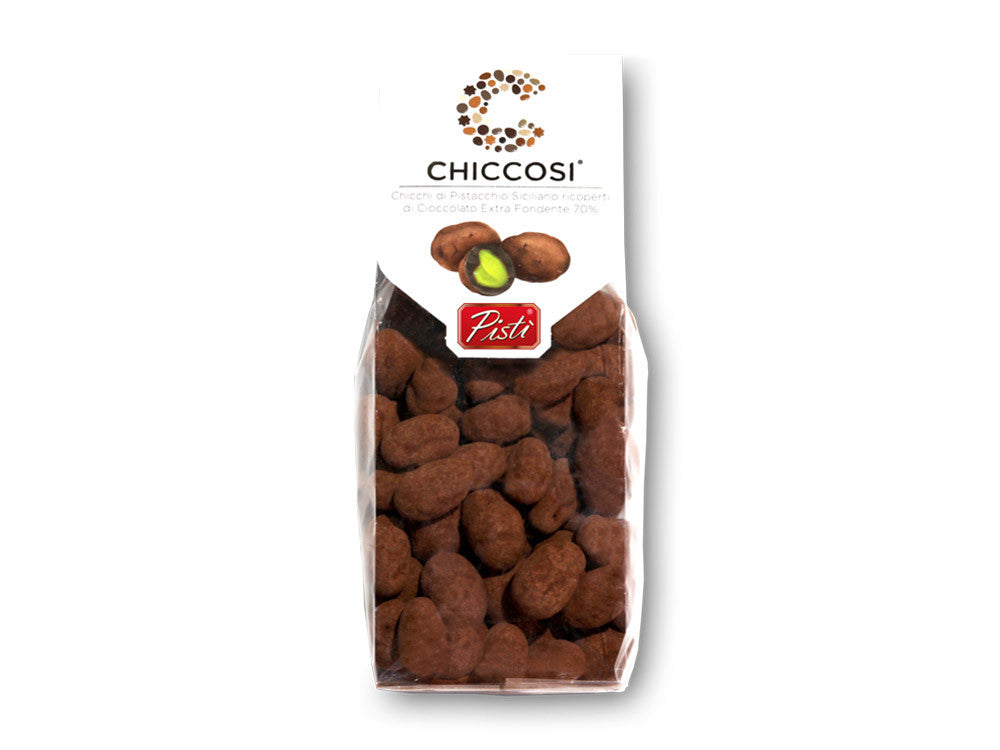 Chicchi di Pistacchio ricoperti di cioccolato extra fondente | Pisti Shop