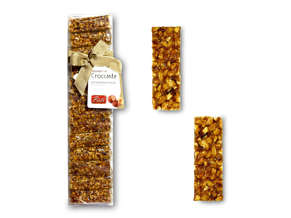 Tocchetti di Croccante alla Nocciola di Sicilia in astuccio | Pisti Shop