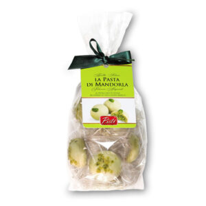 Pasta di Mandorla al Pistacchio ricoperta di cioccolato bianco | Pisti Shop