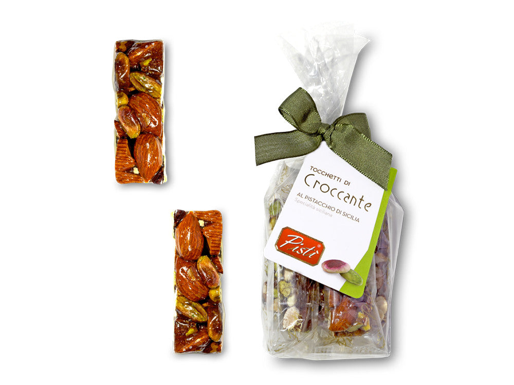 Tocchetti di Croccante al Pistacchio e Mandorla di Sicilia