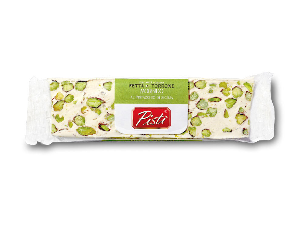 Fetta di Torrone morbido al Pistacchio di Sicilia | Pisti Shop