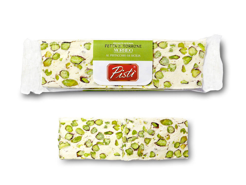 Fetta di Torrone morbido al Pistacchio di Sicilia | Pisti Shop