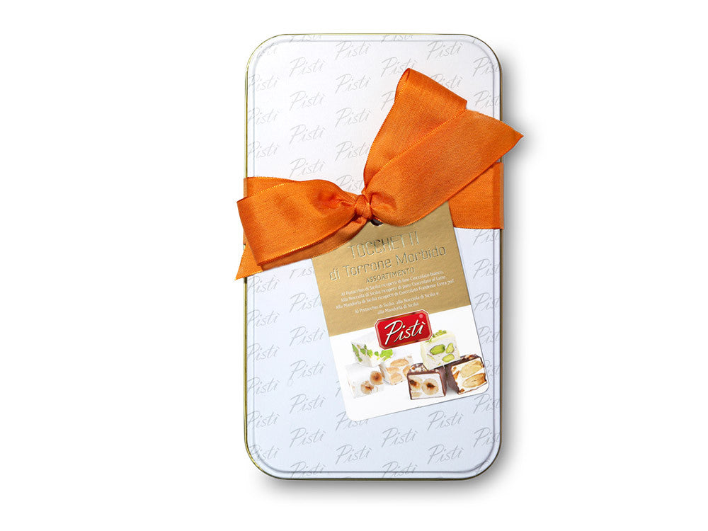 Tocchetti di Torrone morbido assortiti in confezione regalo | Pisti Shop