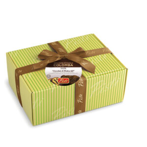 Colomba Farcita con Crema al Cioccolato di Modica IGP e ricoperta di Cioccolato di Modica Igp - Scatola