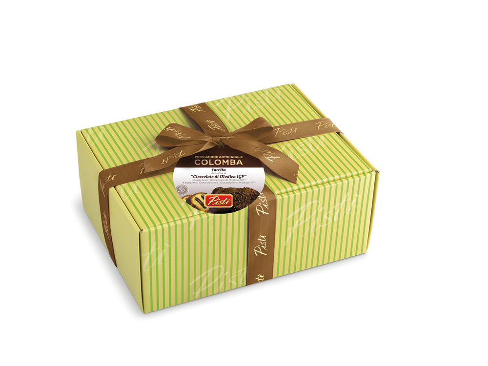 Colomba Farcita con Crema al Cioccolato di Modica IGP e ricoperta di Cioccolato di Modica Igp - Scatola - Image 2