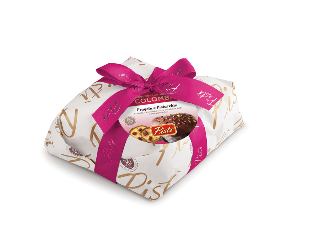 Colomba Fragola Pistacchi e Cioccolato Fondente