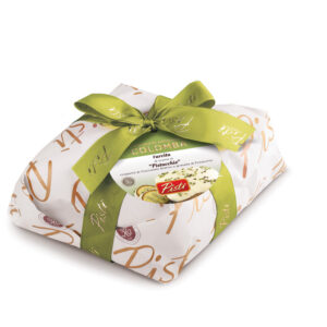 Colomba Farcita con Crema di Pistacchio e Ricoperta di Cioccolato Bianco - Incarto